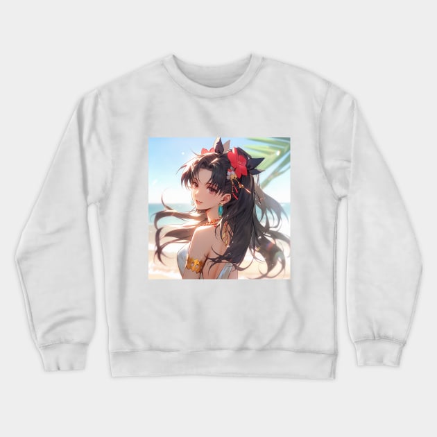 ishtar in beach Crewneck Sweatshirt by WabiSabi Wonders